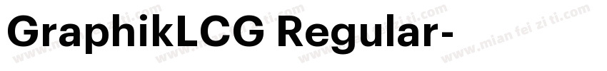 GraphikLCG Regular字体转换
